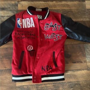 NBA Red and Black Kids Varsity All Star Jacket
